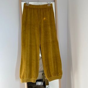 NWT Suzi Kondi The Tosk Harem Pants in Beach Terry, Kitrino, Sz Small